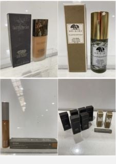 QTY OF ASSORTED BEAUTY ITEMS INCLUDING LAURA MERCIER CANDLEGLOW SOFT LUMINOUS FOUNDATION COLOURS NUTMEG & PECAN 30ML AND AVEDA INNER LIGHT CONCEALER NUTMEG TOTAL RRP £327