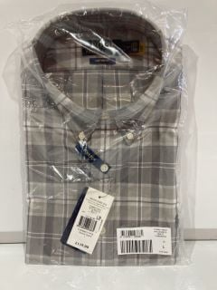 RALPH LAUREN CUSTOM FIT CLASSICS GREY CHECKERED SHIRT L RRP £139