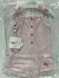 13 X MINI CUDDLES SINGLE ROMPER PINK SIZES 0-3 MONTHS & 6-9 MONTHS & 12-18 MONTHS TOTAL RRP £104