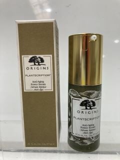 QTY OF ORIGINS PLANTSCRIPTION ANTI-AGING POWER SERUM TOTAL RRP £450