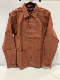 OLIVER SWEENEY TRAMORE RUST COTTON OVERSHIRT SIZE L RRP £179