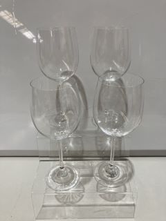 QTY OF ASSORTED ITEMS TO INCLUDE DINE - 4 RED WINE GLASSES