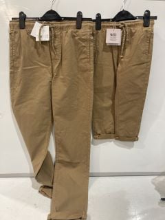 QTY OF JOHN LEWIS PULL ON CHINO TROUSERS NTBE SIZE 14/4 YEARS