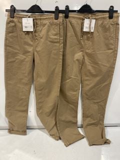 QTY OF JOHN LEWIS PULL ON CHINO TROUSERS NTBE SIZE 10 YEARS