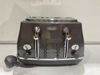 DELONGHI TOASTER GREY/SILVER RRP £65