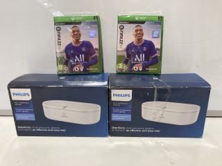 2 X XBOX ONE FIFA 22 GAME TO INCLUDE 2 X PHILIPS UV-C DISINFECTION MINI BOX WHITE TOTAL RRP £174 (18+ ID MAY BE REQUIRED)