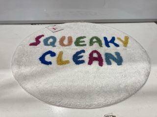 QTY OF ASSORTED JOHN LEWIS ITEMS TO INCLUDE SQUEAKY CLEAN ROUND BATHMAT