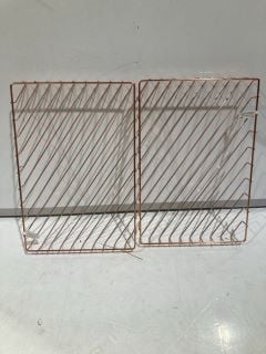 12 X JOHN LEWIS ROSE GOLD A4 LETTER TRAY TOTAL RRP £180