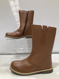 2X JOHN LEWIS ISOBEL 2 TAN BOOTS SIZE 31 AND 32 TOTAL RRP £80