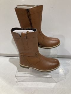 2 X JOHN LEWIS ISOBEL 2 BOOTS TAN SIZES EUR 31 EUR 32