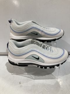 NIKE AIR MAX 97 GHOST WHITE/PURPLE SIZE 8.5