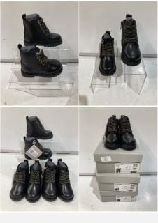 3 X JOHN LEWIS COCO BOOTS BLACK SIZE 5 TOTAL RRP £102