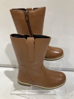 2 X JOHN LEWIS ISOBEL 2 TAN BOOTS SIZE EU 31 TOTAL RRP £80