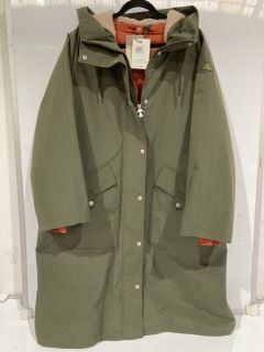 BARBOUR ARRAN SHOWERPROOF COAT CHEETAH KHAKI UK 14 RRP £399