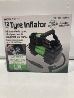 QTY OF ITEMS TO INCLUDE 12 VOLT TYRE INFLATOR