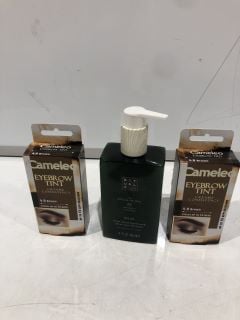 BOX OF ASSORTED ITEMS TO INCLUDE CAMELEO EYEBROW TINT RRP £70