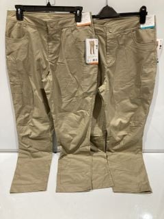 BOX OF ASSORTED TO INCLUDE MONDETTA OUTDOOR PROJECT LINED CARGO POCKET PANT KHAKI SIZE UK 14