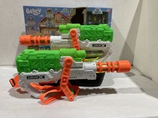 QTY OF ITEMS TO INCLUDE A DAY IN A LIFE OF BLUEY MEGA SET AND WATER GUN