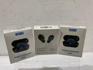 BOX OF XG-13 WIRELESS HEADPHONES XGB7