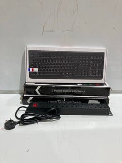 QTY OF ITEMS INCLUDING CHERRY KW 3000 WIRELESS KEYBOARD