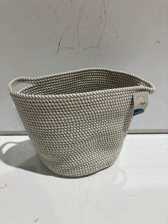 QTY OF EDISON ROUND COTTON ROPE STORAGE BASKET