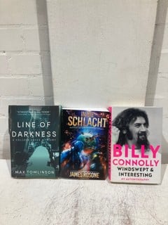 QTY OF BOOKS INCLUDING WINDSWEPT AND INTERESTING BILLY CONNOLLY