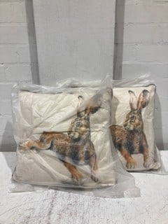 QTY OF ITEMS INCLUDING BUNNY DECORATIVE SQUARE PILLOW