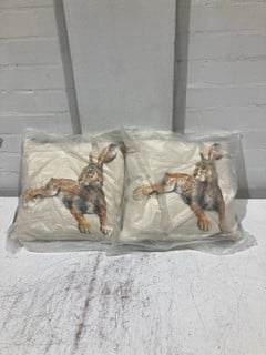 QTY OF ITEMS INCLUDING BUNNY DECORATIVE SQUARE PILLOW