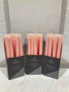 QTY OF WAX LYRICAL ENGLAND TAPER CANDLES