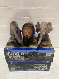 3 X JUNGLE WORLD 3PC SET