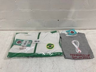 QTY OF ITEMS INCLUDING FIFA WORLD CUP KIDS UNIFORM 2T