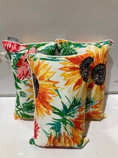 QTY OF ITEMS INCLUDING SUN FLOWER PATTERN PILLOW