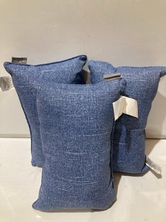 QTY OF DENIM BLUE SMALL PILLOW