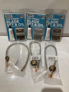 QTY OF ITEMS INCLUDING WAHL BLADE SET AND OIL