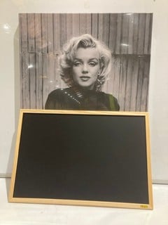 QTY OF ITEMS INCLUDING OFFICE BASIC CHALK BOARD 60CM X 40CM