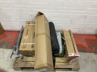 1 X PALLET OF OUTDOOR ITEMS TO INCLUDE SISKEN CHAIR BLACK