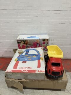 1 X PALLET OF CHILDRENS ITEMS TO INCLUDE A PLAYHOUSE