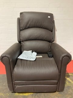 CARECO CELESTE COMFOURT SEEKER RISER RECLINER CHOCOLATE RRP £2279.99