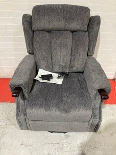 MORE 4 HOMES HALTON SINGLE MOTOR FABRIC RISER RECLINER ARMCHAIR £500