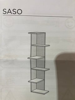 SASO CORNER SHELVING UNIT OAK