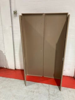 VINTAGE STYLE 2 DOOR WARDROBE BROWN MAY  BE INCOMPLETE