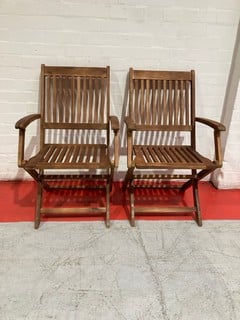 KLAPPSESSEL BENITA OUTDOOR FOLDING CHAIRS PAIR £100