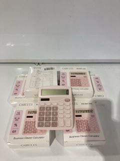 A QTY OF ASSORTED CARUIIS KK-837-12S PINK BUSINESS CLASSIC CALCULATORS