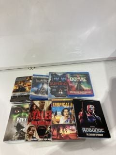 BOX OF ASSORTED DVD'S TO INCLUDE ROBODOC 18+ ID MAY BE REQUIRED