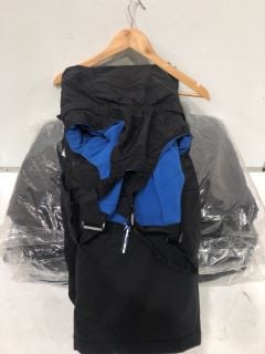 QTY OF ASSORTED BLACK / BLUE SNOW BIB XXL