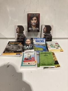 BOX OF ASSORTED BOOKS TO INCLUDE BRAZEN, DAVE GROHL THE STORYTELLER