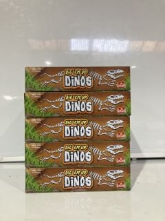 5 X ASSORTED DIG 'EM UP DINOS CHILDRENS GAME