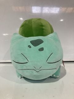 BOX OF ASSORTED CHILDRENS TOYS INCLUDING POKEMON BULBASAUR SLEEPING PLUSH