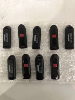 QTY OF ASSORTED USB STICKS TO INCLUDE 128GB SANDISK USB