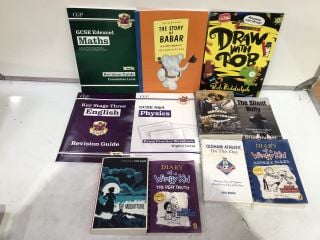 BOX OF ASSORTED BOOKS TO INCLUDE THE SILENT BULLY AND THE SCHOOL FOR GOOD AND EVIL